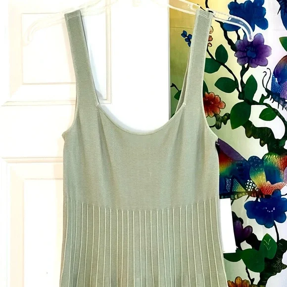 NWT Staud Ellison Midi Dress Jade Tie Dye 🌟Rare🌟 - Picture 11 of 16